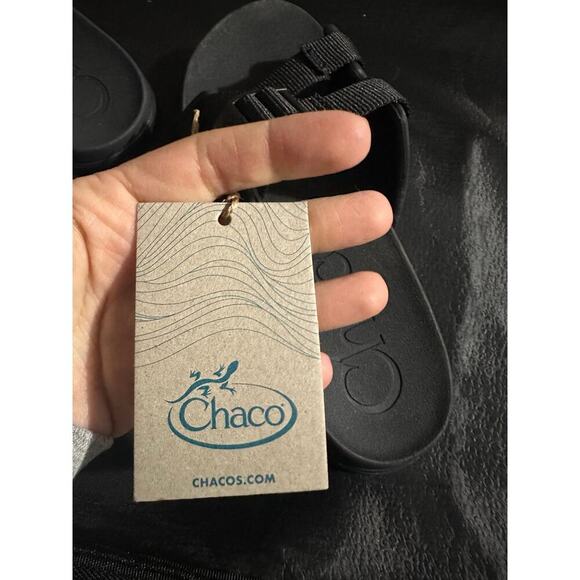 NEW Chacos Chillos Big Kids Black Slide Sandals, Sz 3, Unisex (C114) - Picture 6 of 6
